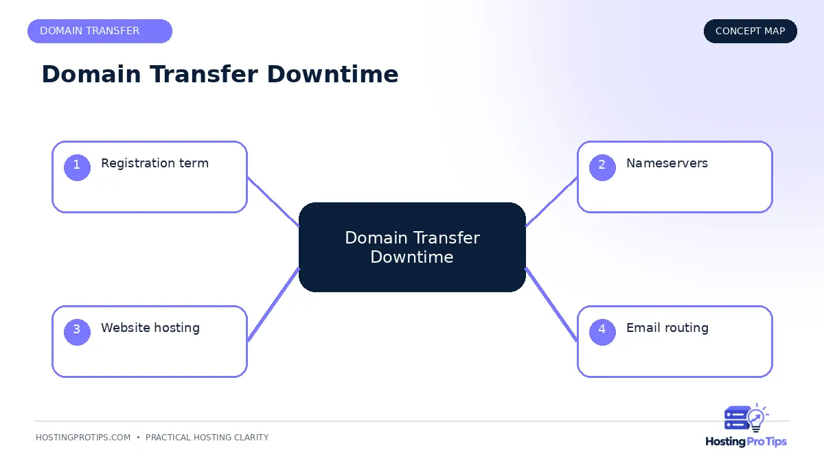 Does Transferring a Domain Cause Downtime? concept map