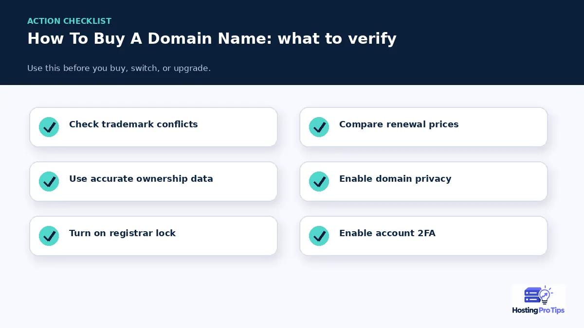 How to Buy a Domain Name: A Step-by-Step Guide practical checklist